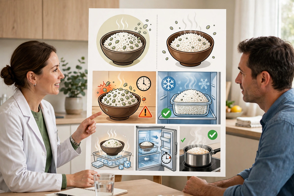 ¿EL ARROZ RECALENTADO ES PELIGROSO?
